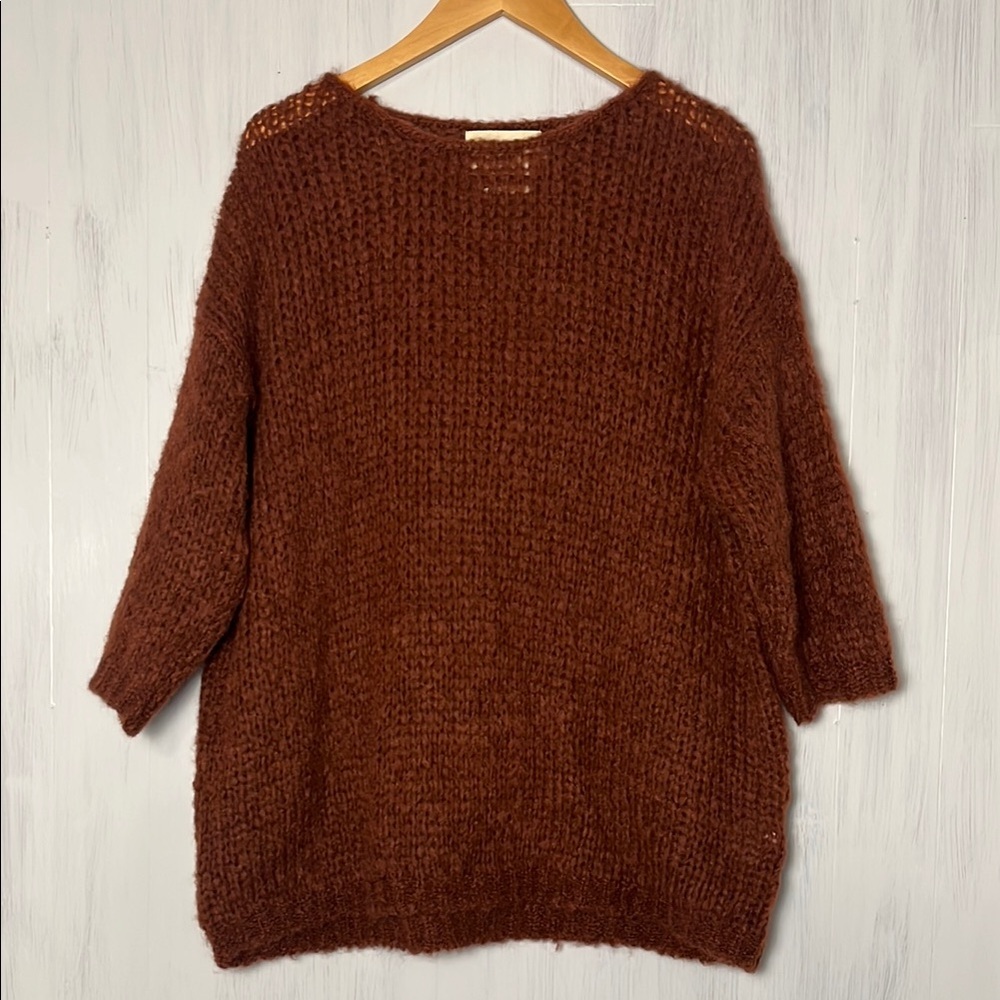 Bellerose Brown‎ Mohair Knit Sweater Size 10